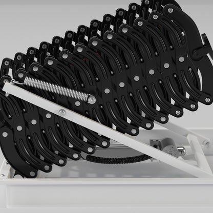 Electric Folding Attic Ladder, 13-Step for up to 11.8ft Ceilings, Fits 35" x 27.5" Opening, 500 lbs Capacity (Black)