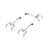 50Pcs Peg Hooks 2 Inch Pegboard Hooks Safety Black Tip Peg Board Hooks