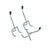 50Pcs Peg Hooks 2 Inch Pegboard Hooks Safety Black Tip Peg Board Hooks