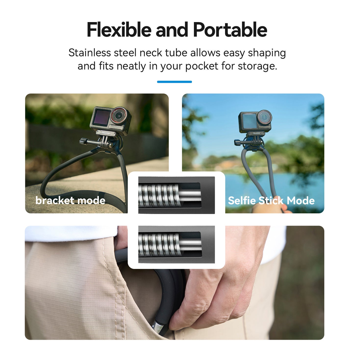 Two in One Magnetic Neck Halter Action Anti-Slip Padding Camera Neck Holder SE2