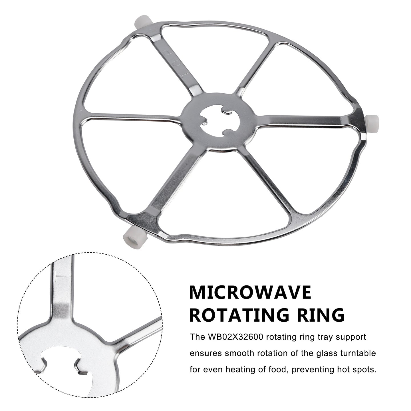 WB02X32600 WB06X10651 for GE Microwave Oven ROLLER RING TRAY SUPPORT