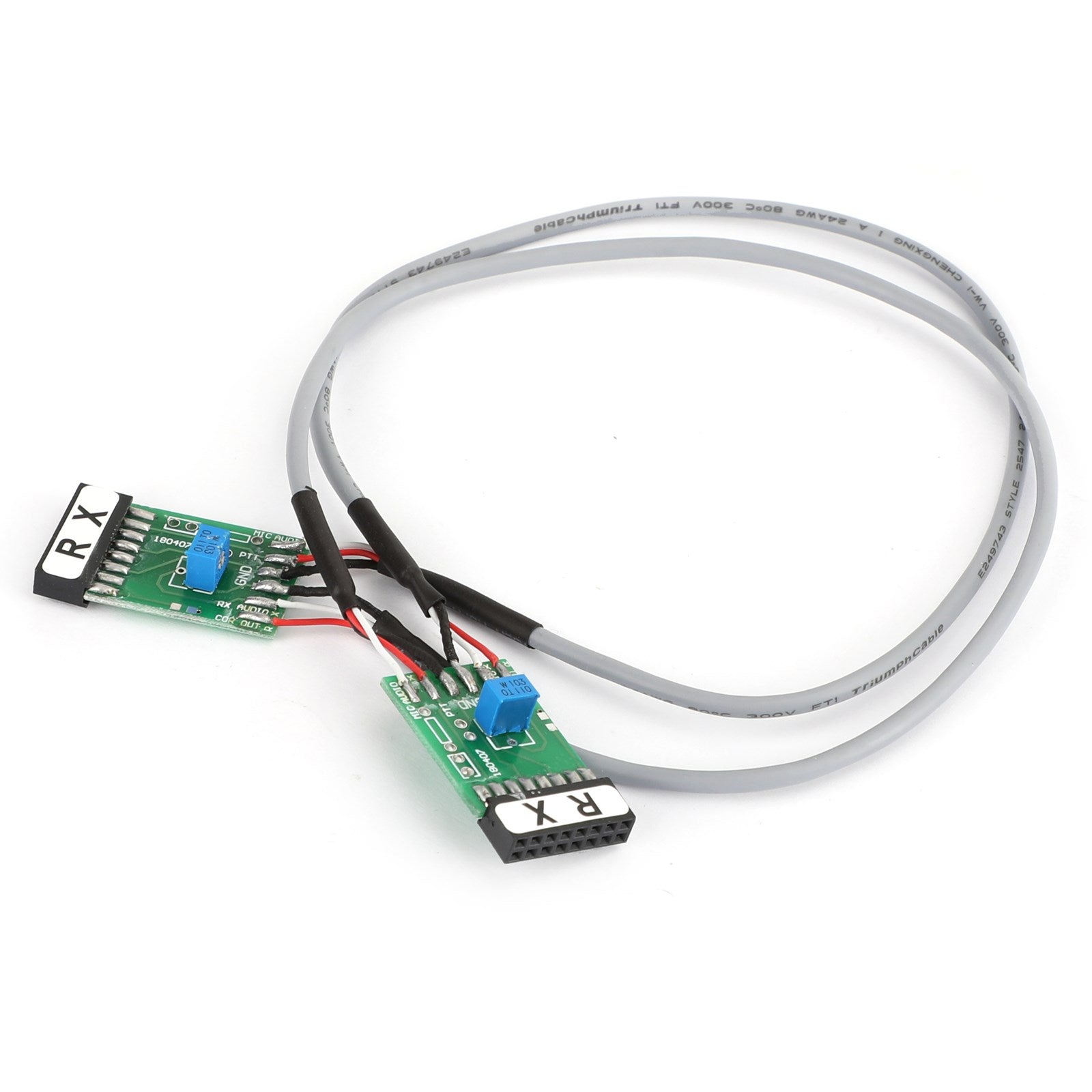 1x Double Repeater Control Cable TX/RX-2 For GM300 Radio Relay Station