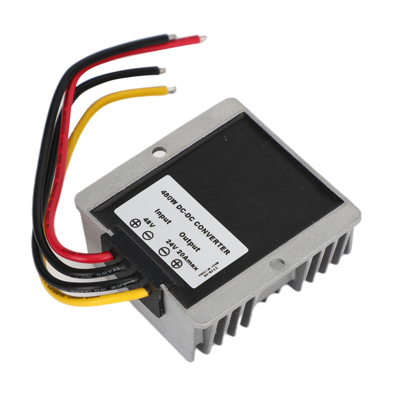 Waterproof DC-DC Step Down Converter – 36V/48V to 24V 20A 480W Power Supply Regulator