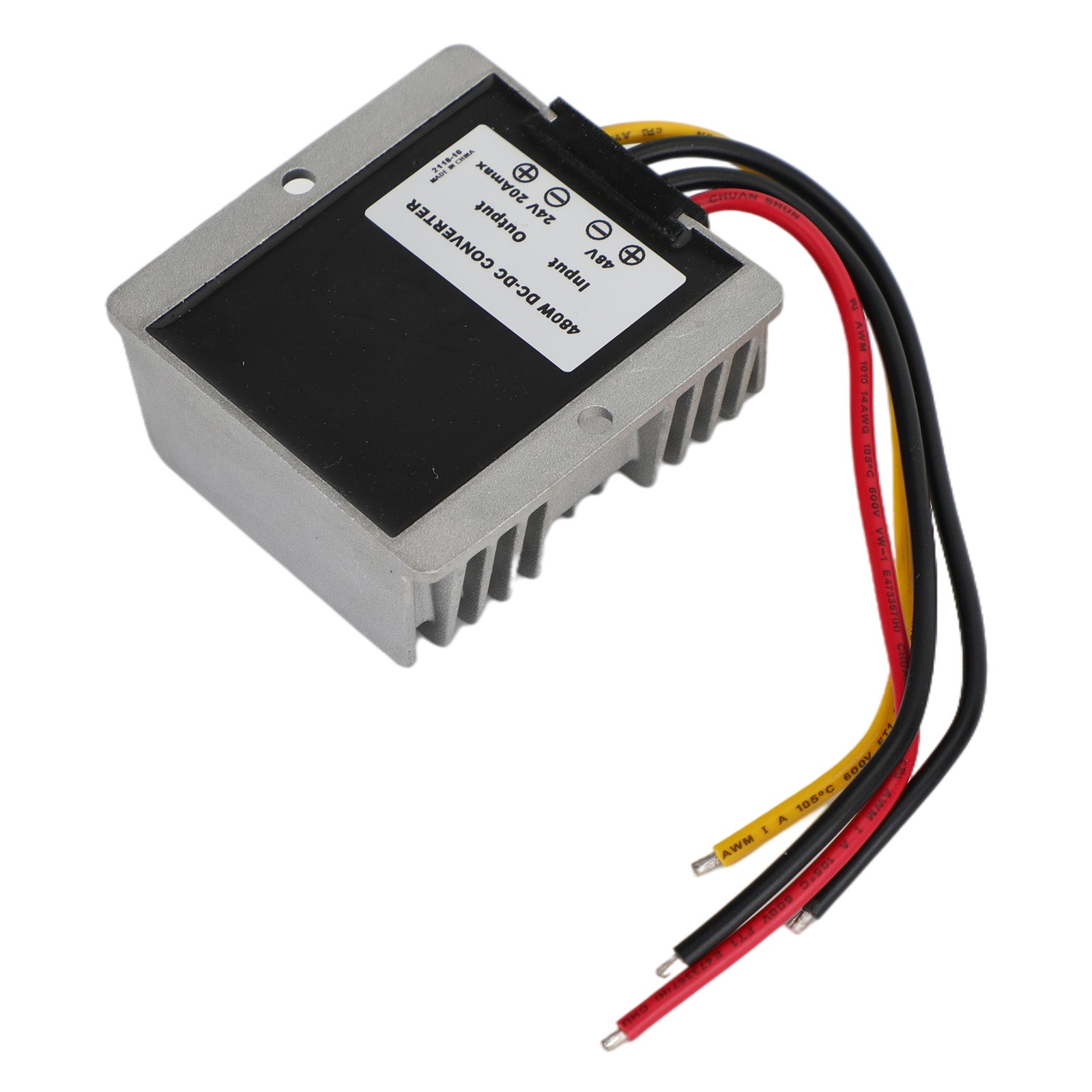 Waterproof DC-DC Step Down Converter – 36V/48V to 24V 20A 480W Power Supply Regulator