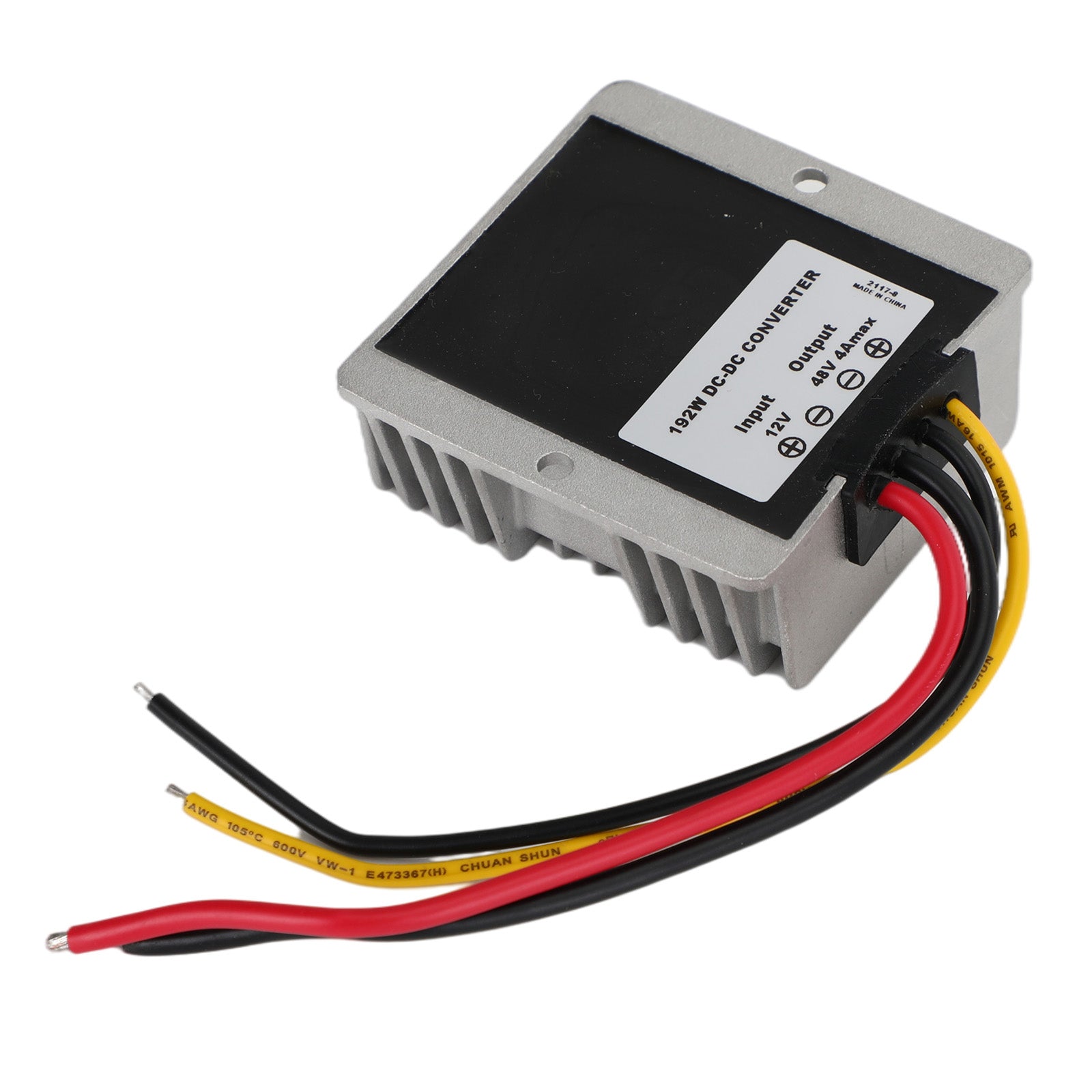 Waterproof 12V Step Up to 48V 4A 192W DC/DC Converter Regulator
