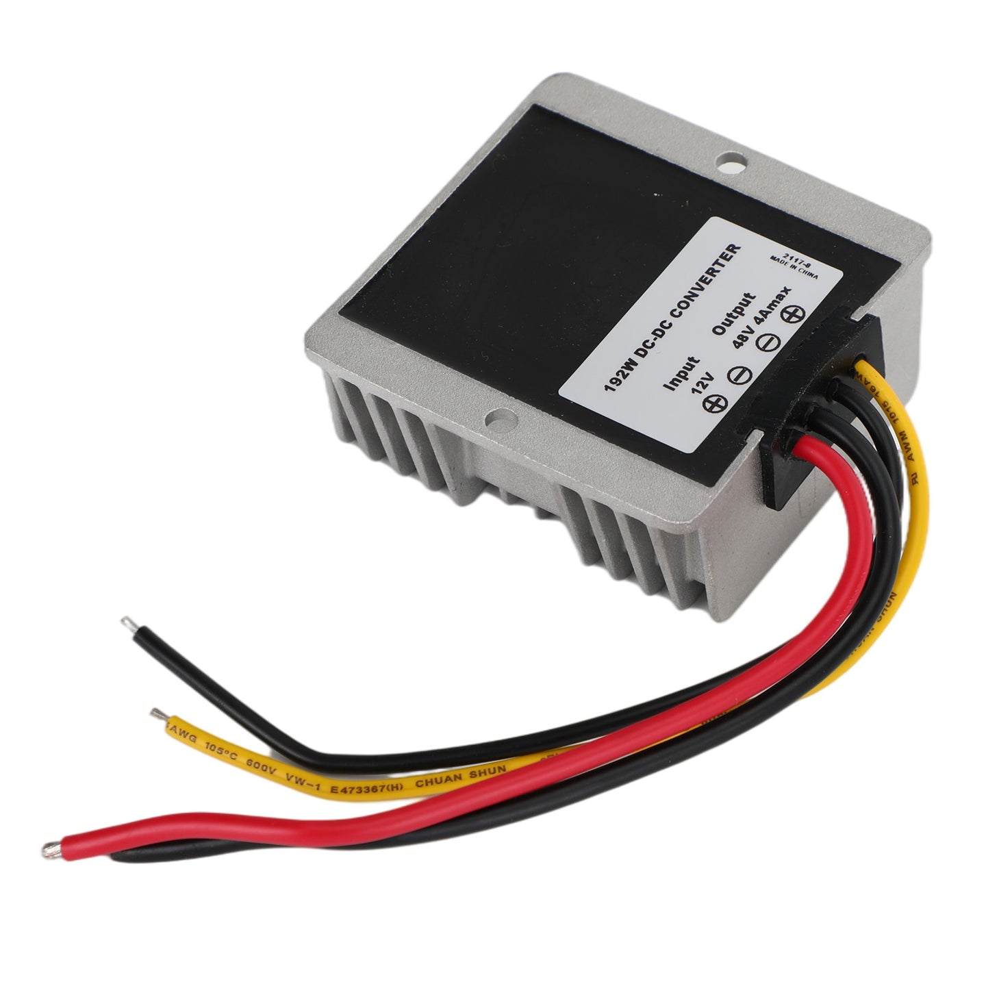 Waterproof 12V Step Up to 48V 4A 192W DC/DC Converter Regulator