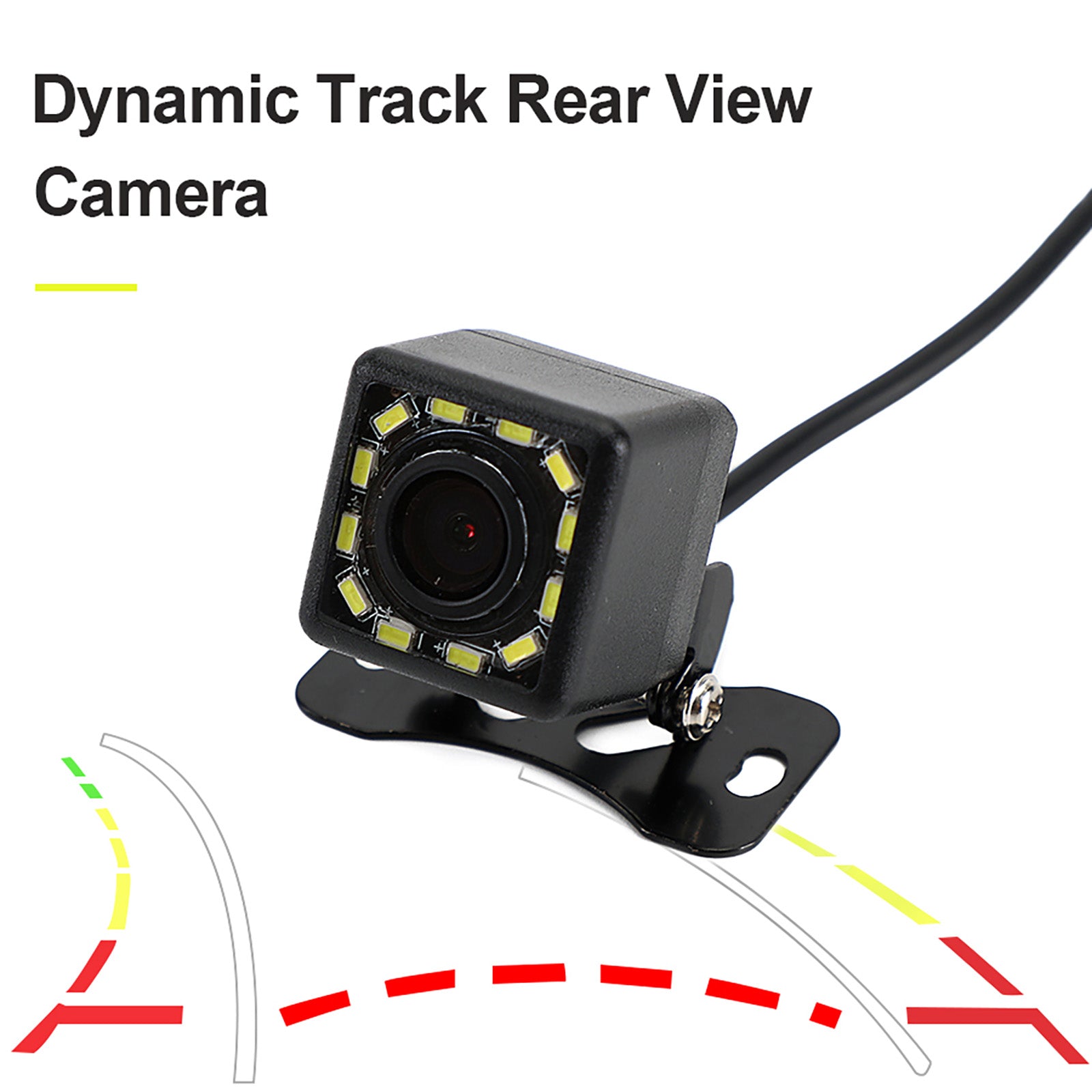 Dynamic Trajectory 12Led Car Rear View Reverse Backup Parking Camera Night View