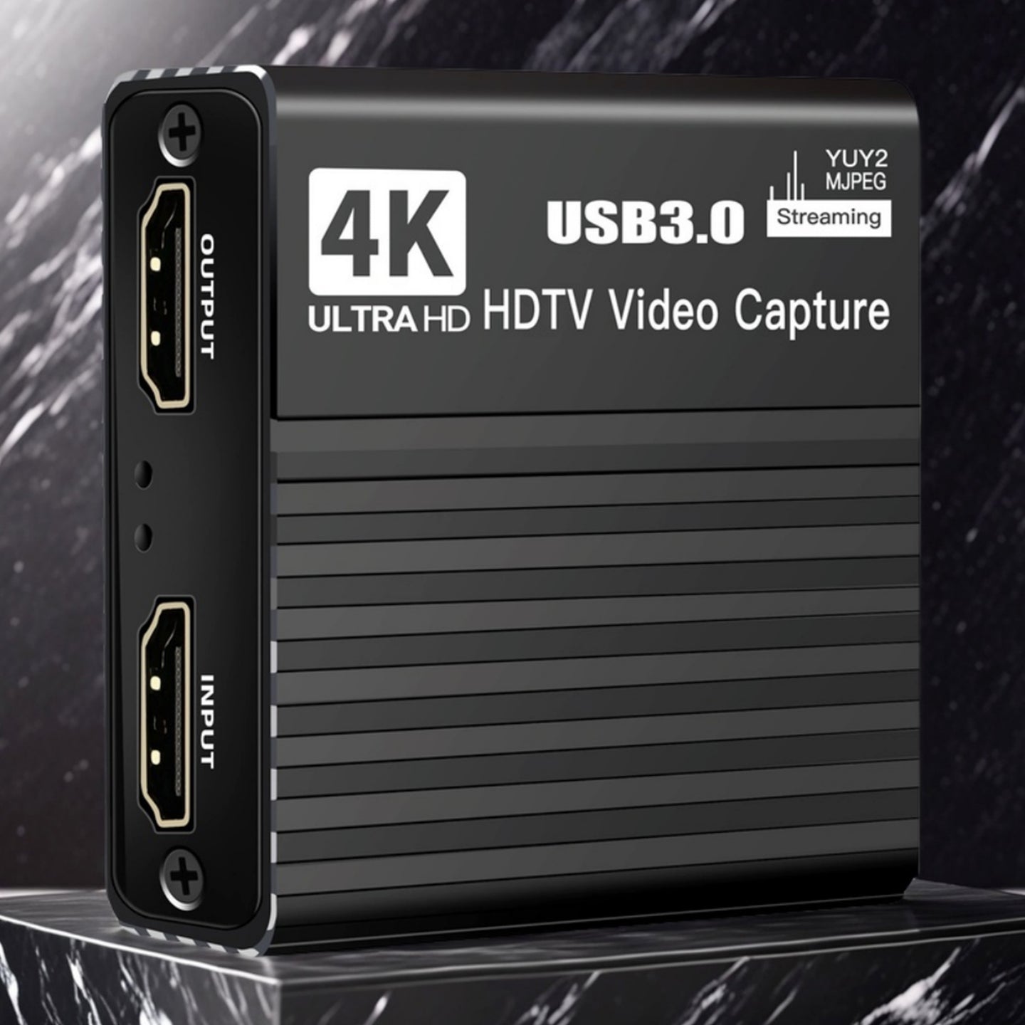 USB 3.0 Video Capture Card HDMI 4K Recording Box Game Live Broadcast Microphone