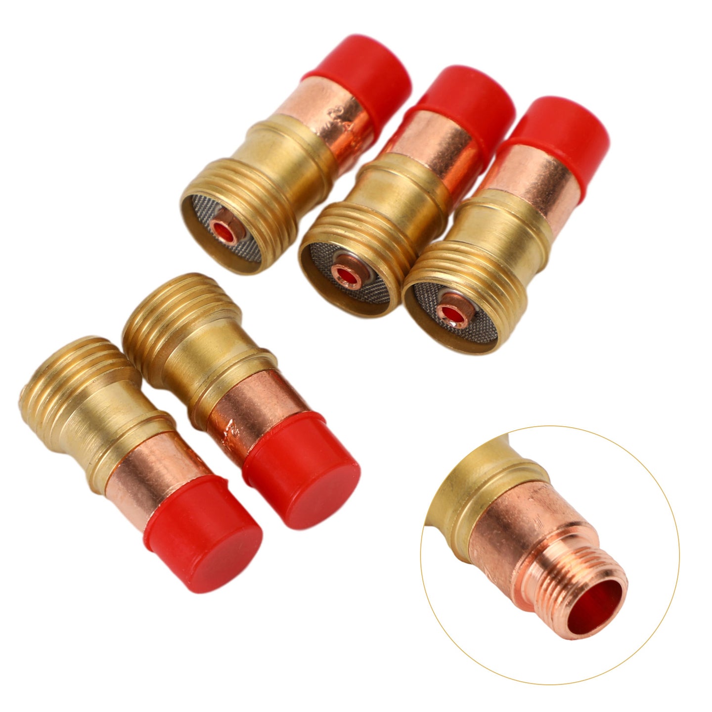 5pcs Tig Welding Torch Stubby Gas Lens 4Gl332 (3/32 ) Fit For 17/18/26 UE