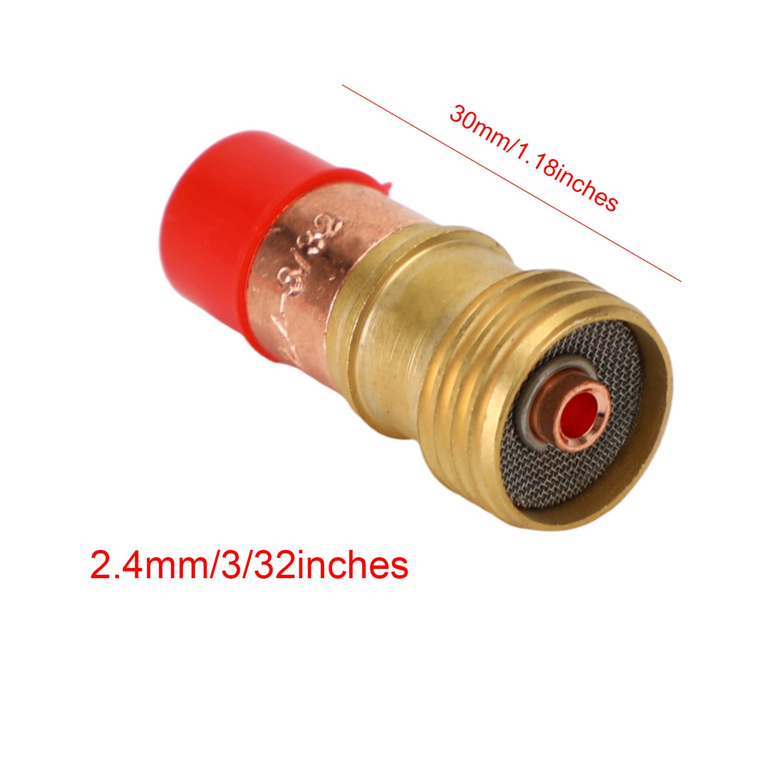 5pcs Tig Welding Torch Stubby Gas Lens 4Gl332 (3/32 ) Fit For 17/18/26 UE