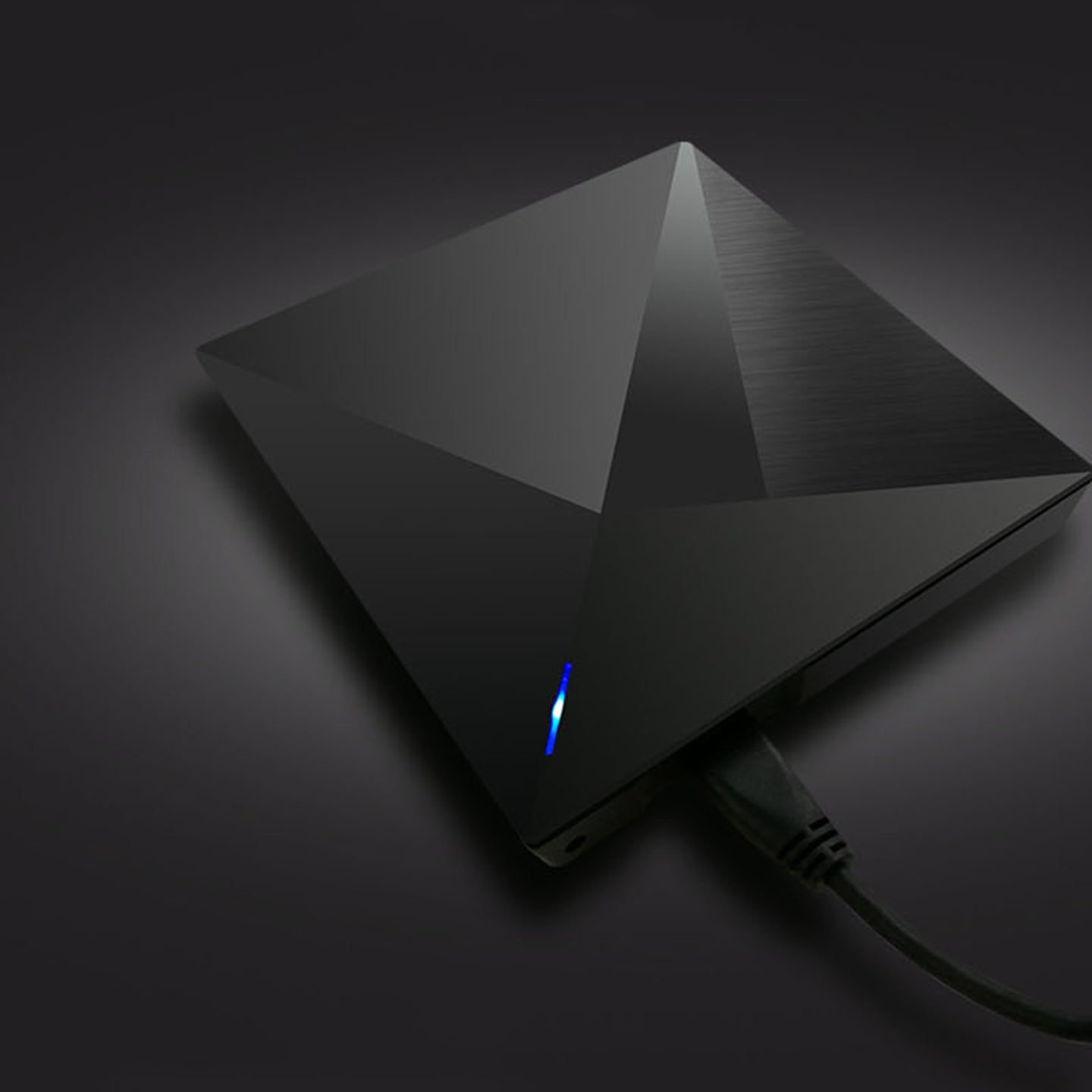 Ultra-Thin Dvd Rw Cd External Optical Drive Portable Type-C Usb Laptop Pc Blk
