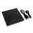 Ultra-Thin Dvd Rw Cd External Optical Drive Portable Type-C Usb Laptop Pc Blk