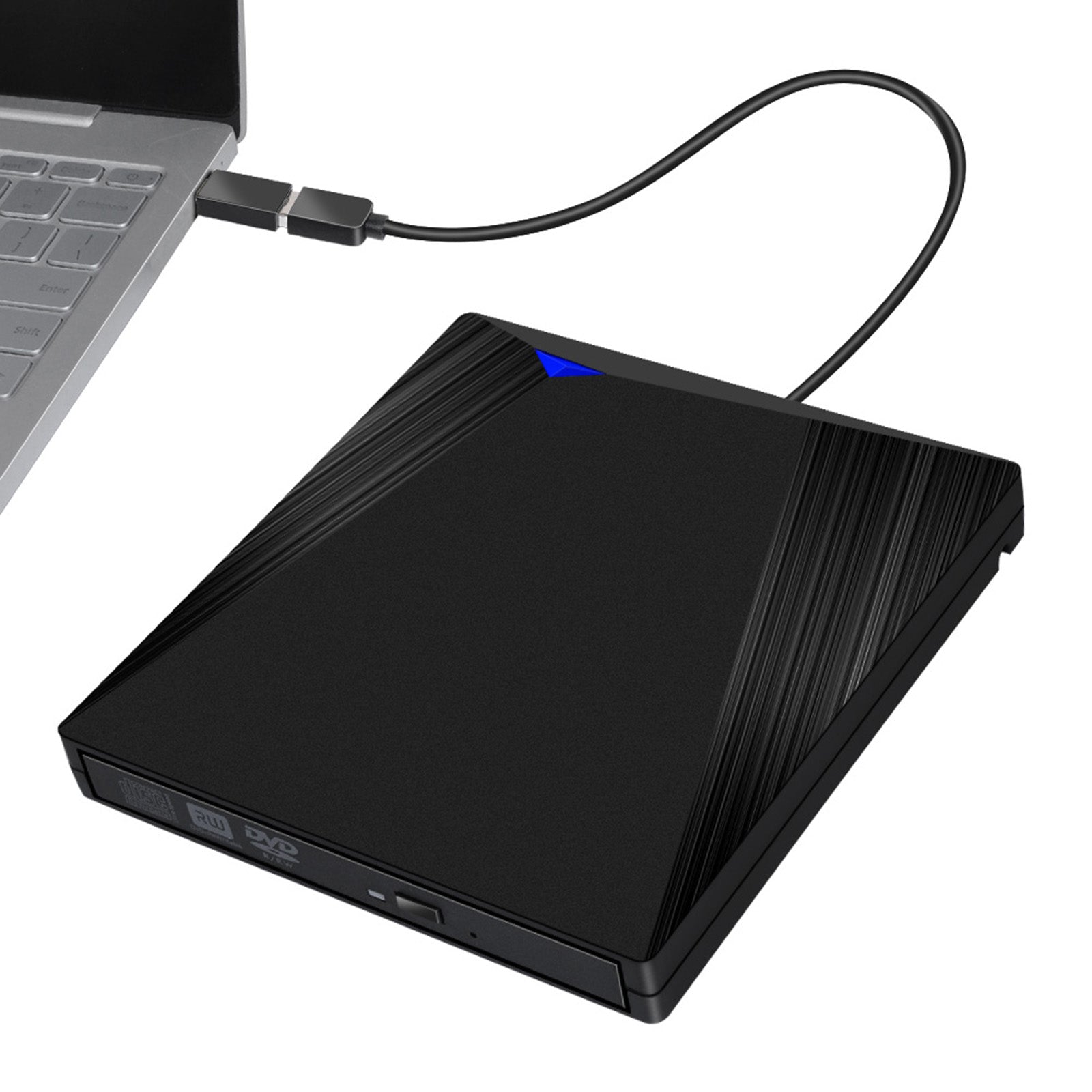 External Cd Dvd Drive Player Recorder Type-C/Usb3.0 Drive Burner Blk Pc