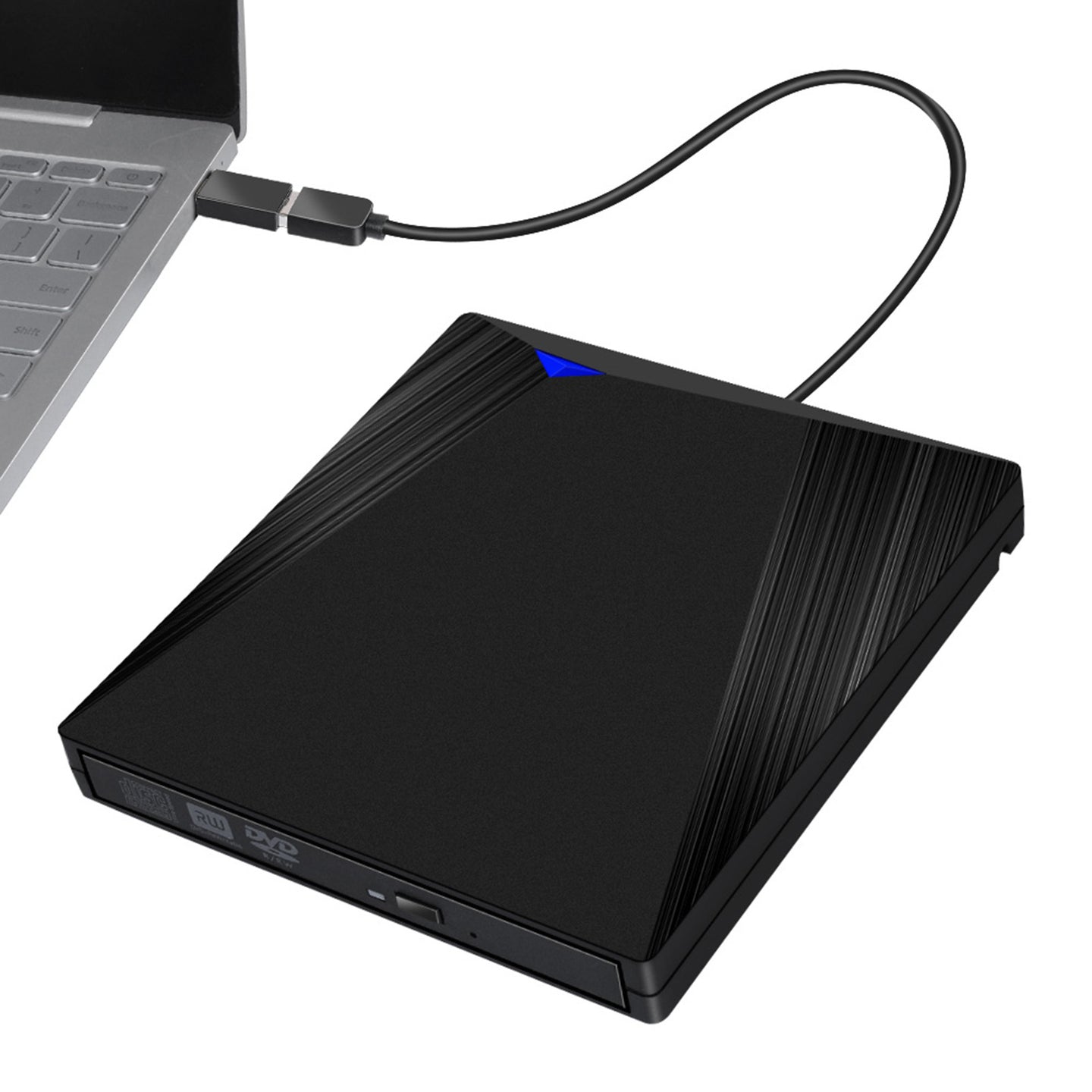 External Cd Dvd Drive Player Recorder Type-C/Usb3.0 Drive Burner Blk Pc