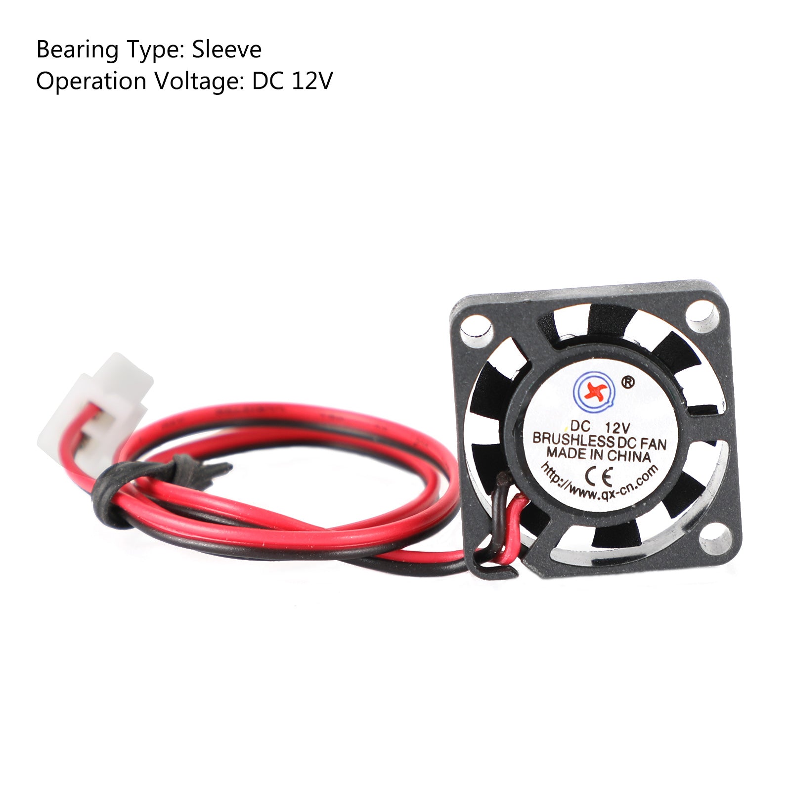 4Pcs Brushless Cooling Blower Fan 12V 0.06A 2006 20x20x6mm Sleeve 2 Pin Wire