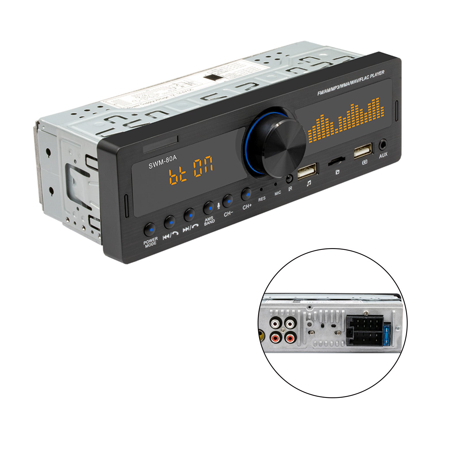 1 DIN Car Radio Car Stereo MP3 Player Bluetooth FM AM Autoradio SWM-80A Upgrade