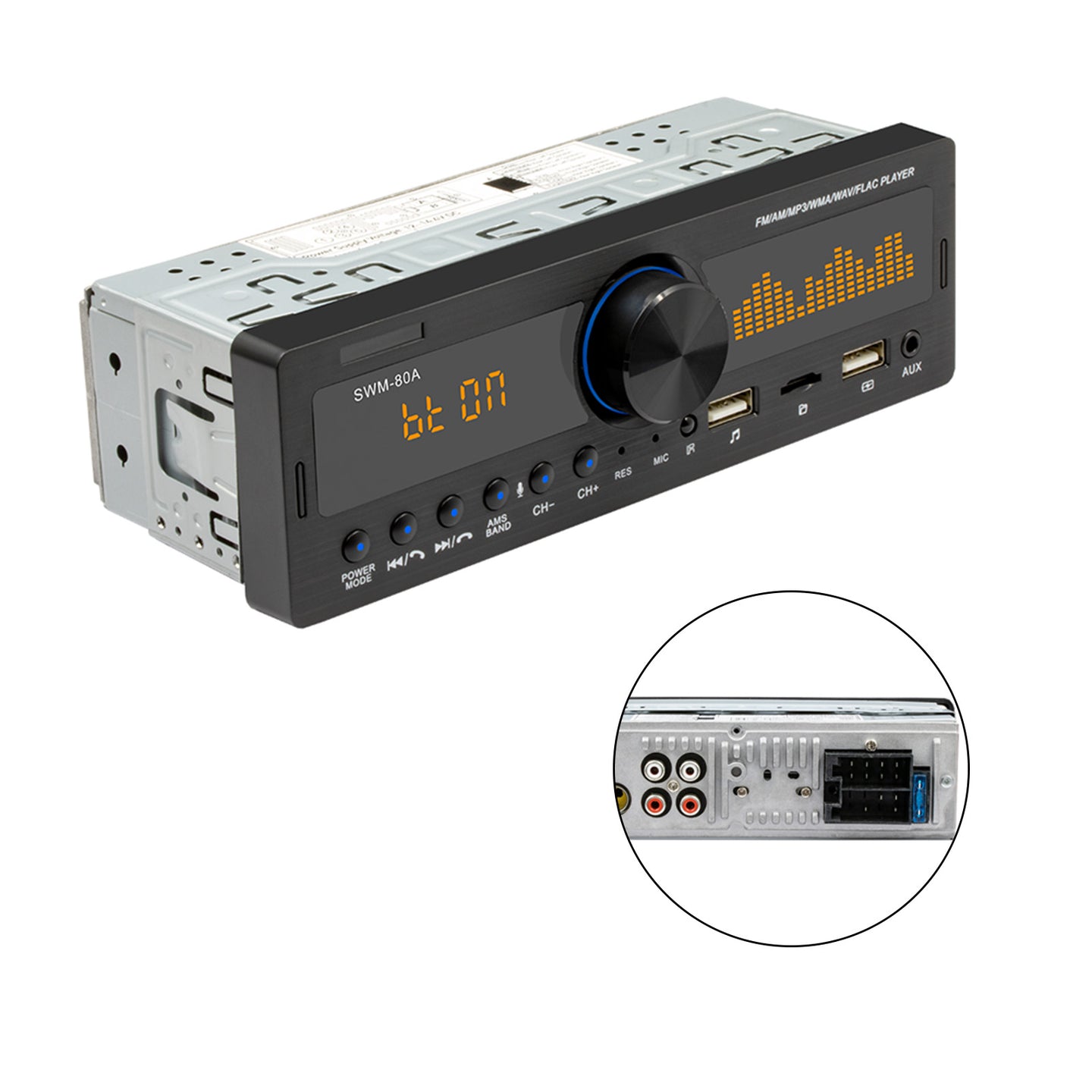 1 DIN Car Radio Car Stereo MP3 Player Bluetooth FM AM Autoradio SWM-80A Upgrade