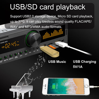 1 DIN Car Radio Car Stereo MP3 Player Bluetooth FM AM Autoradio SWM-80A Upgrade