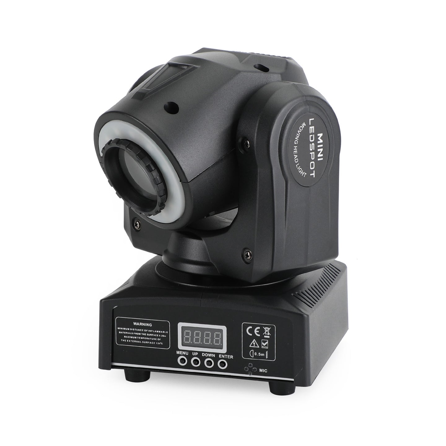 100W LED Moving Head Spot Light with Gobo & Color Wheels (7+7), DMX 10/12CH for DJ Stage Lighting