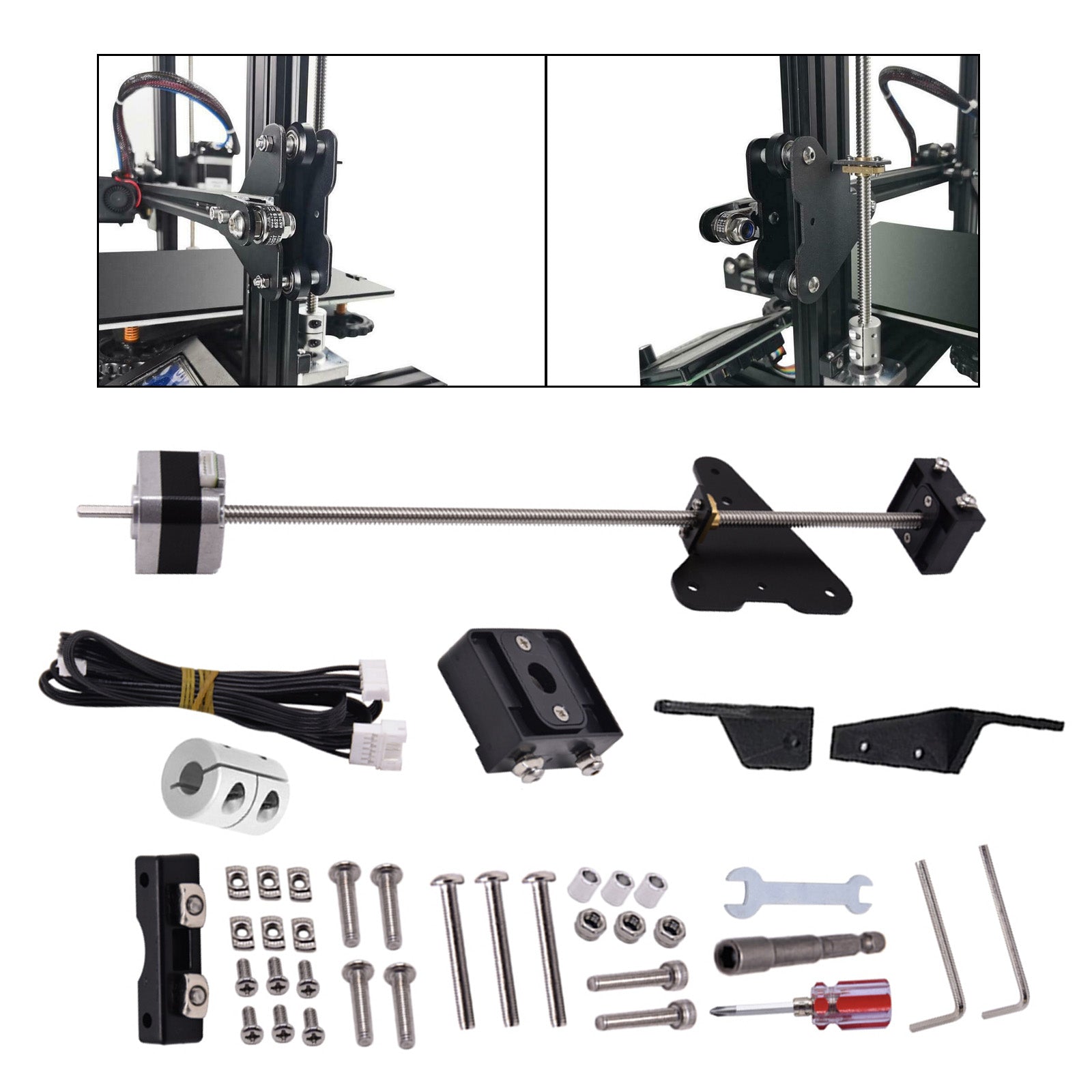 Dual Z Axis Lead Screw Upgrade Kit for Ender V2 3/3S/3pro 3D Printer Accessories