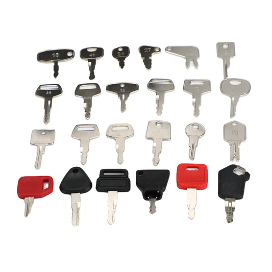 24 Ignition Key Heavy Construction Equipment Set For Volvo Cat JD Komatsu JCB UE