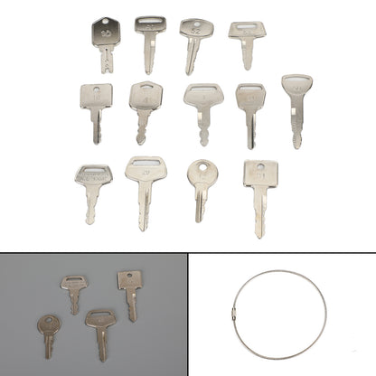 13 Pcs Forklift Heavy Equipment Construction Ignition Key Set UE