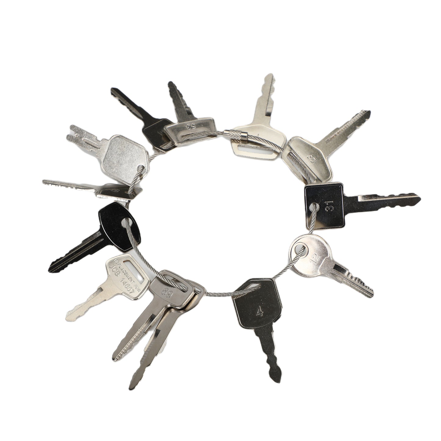 13 Pcs Forklift Heavy Equipment Construction Ignition Key Set UE