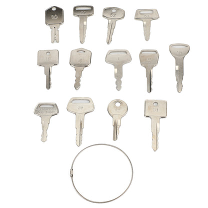 13 Pcs Forklift Heavy Equipment Construction Ignition Key Set UE