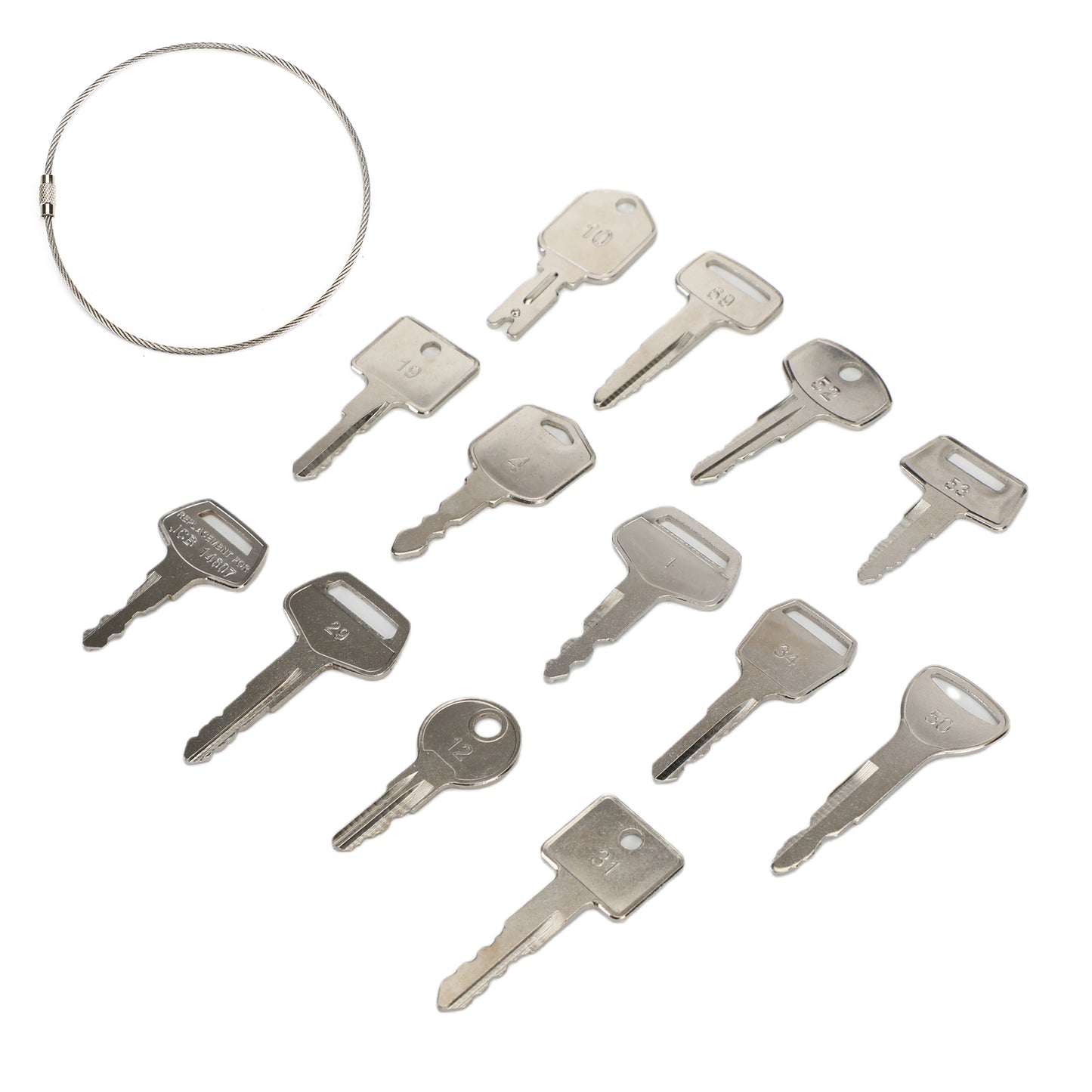 13 Pcs Forklift Heavy Equipment Construction Ignition Key Set UE