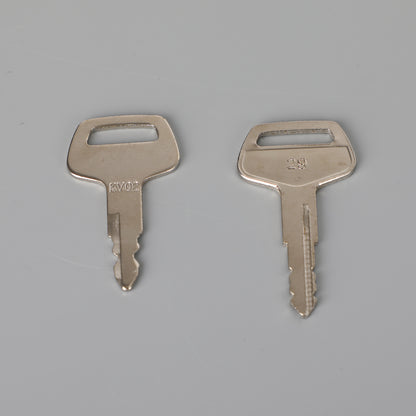 (5) Master Keys For Caterpillar John Deere Kato Komatsu Heavy Equipment US
