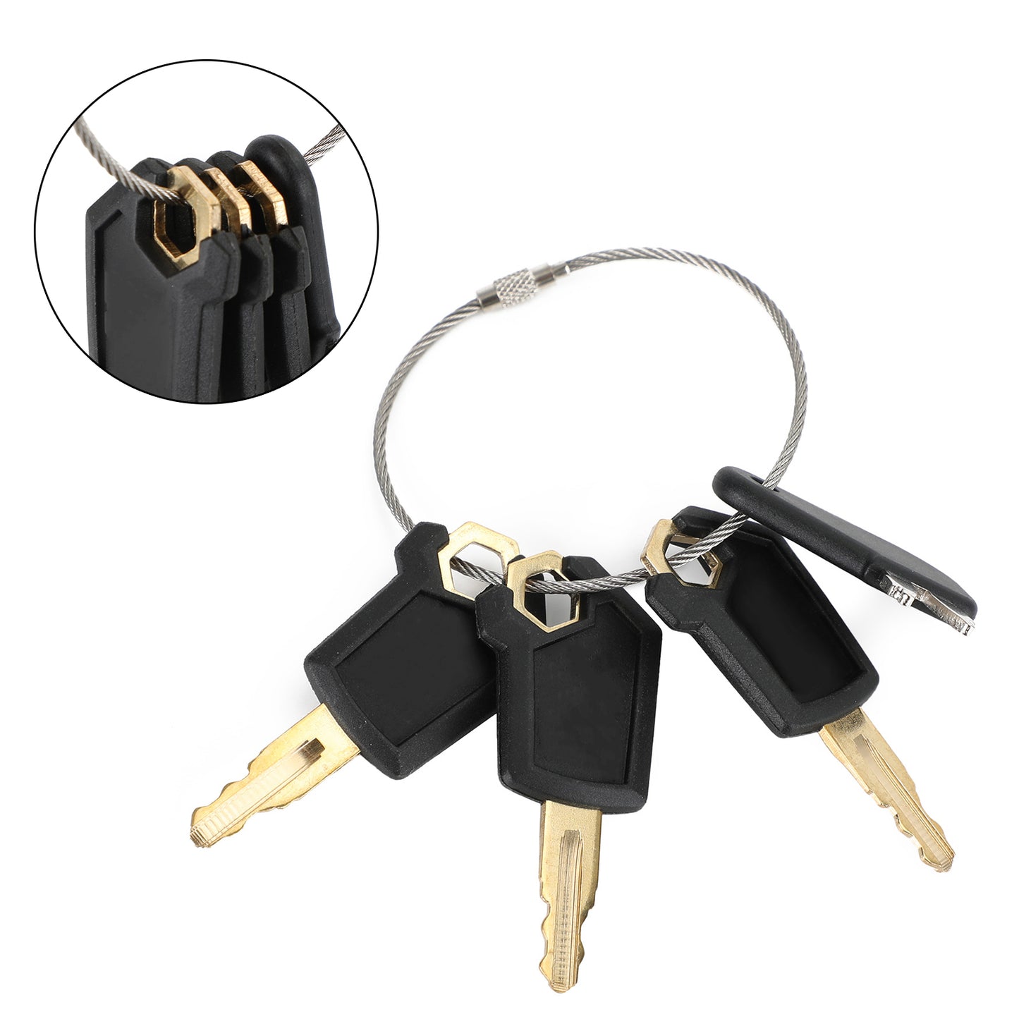 (4) Master Caterpillar Equipment Ignition Key For Cat 5P8500 Dozer Cat Keys