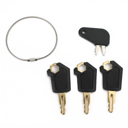 (4) Master Caterpillar Equipment Ignition Key For Cat 5P8500 Dozer Cat Keys