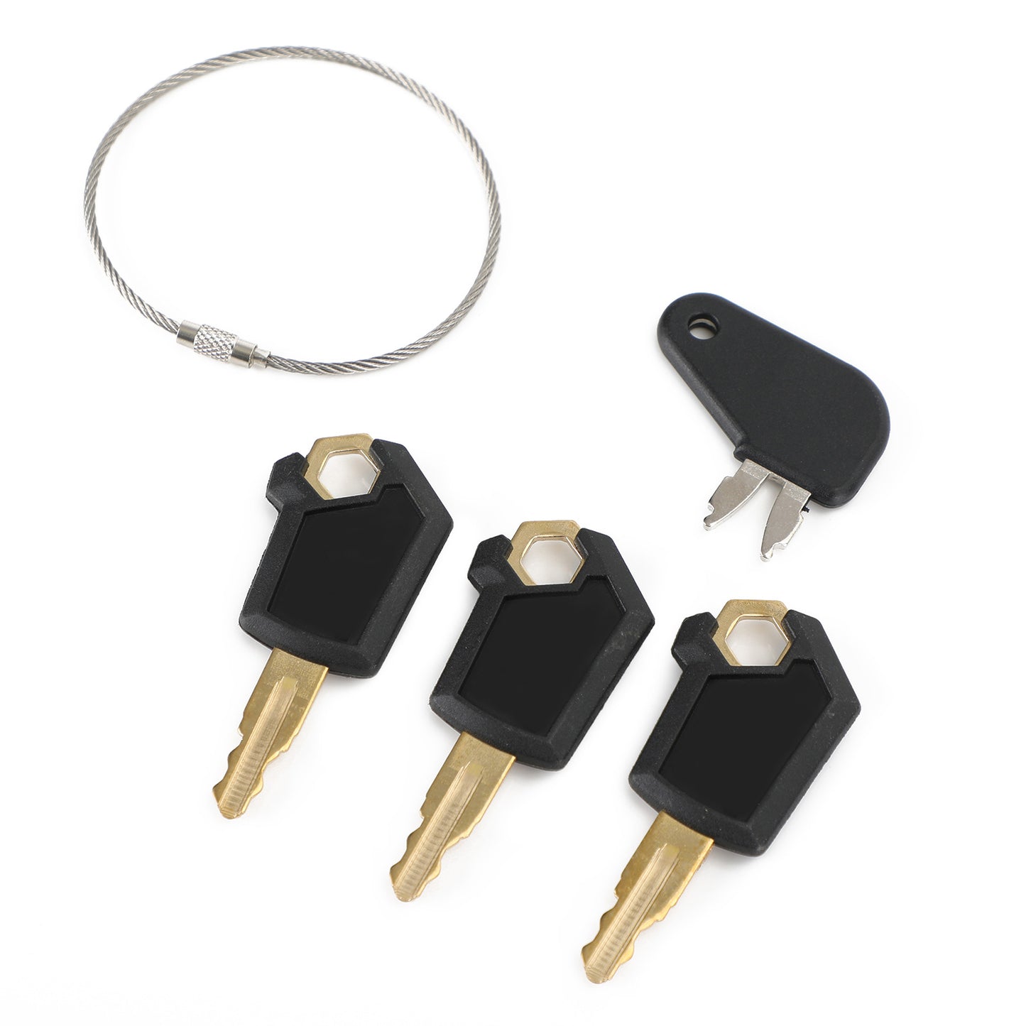 (4) Master Caterpillar Equipment Ignition Key For Cat 5P8500 Dozer Cat Keys