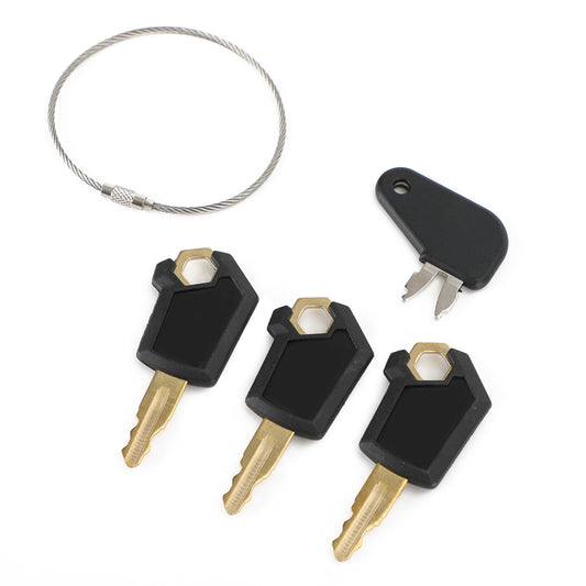 (4) Master Caterpillar Equipment Ignition Key For Cat 5P8500 Dozer Cat Keys