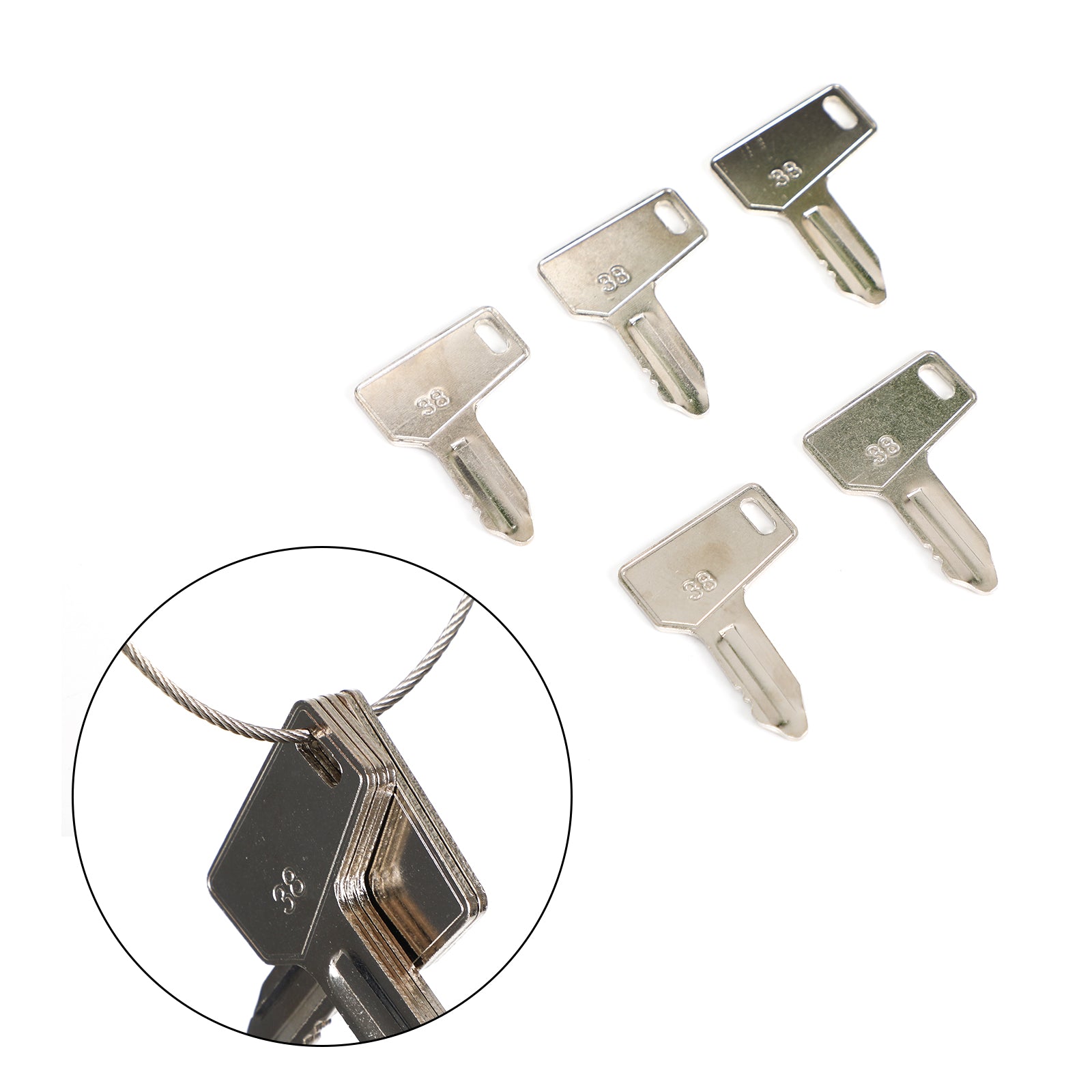 5Pcs For Yanmar Takeuchi Keys Heavy Equipment Tractor Keys UE