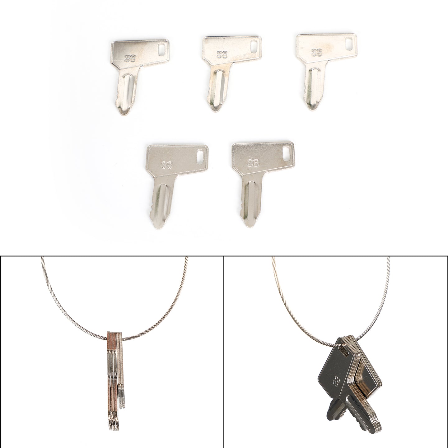 5Pcs For Yanmar Takeuchi Keys Heavy Equipment Tractor Keys UE