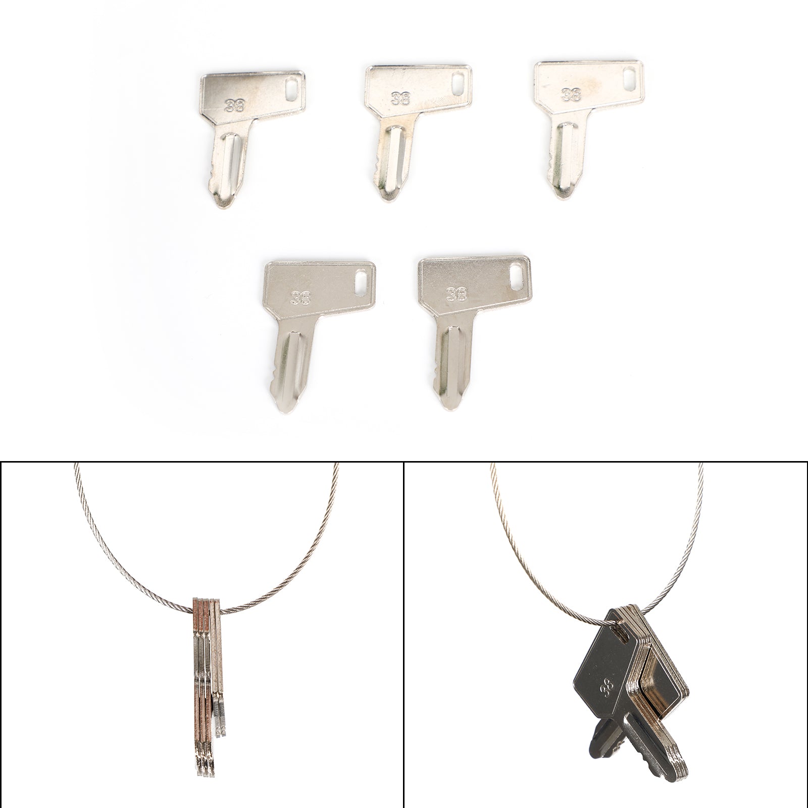 5Pcs For Yanmar Takeuchi Keys Heavy Equipment Tractor Keys UE