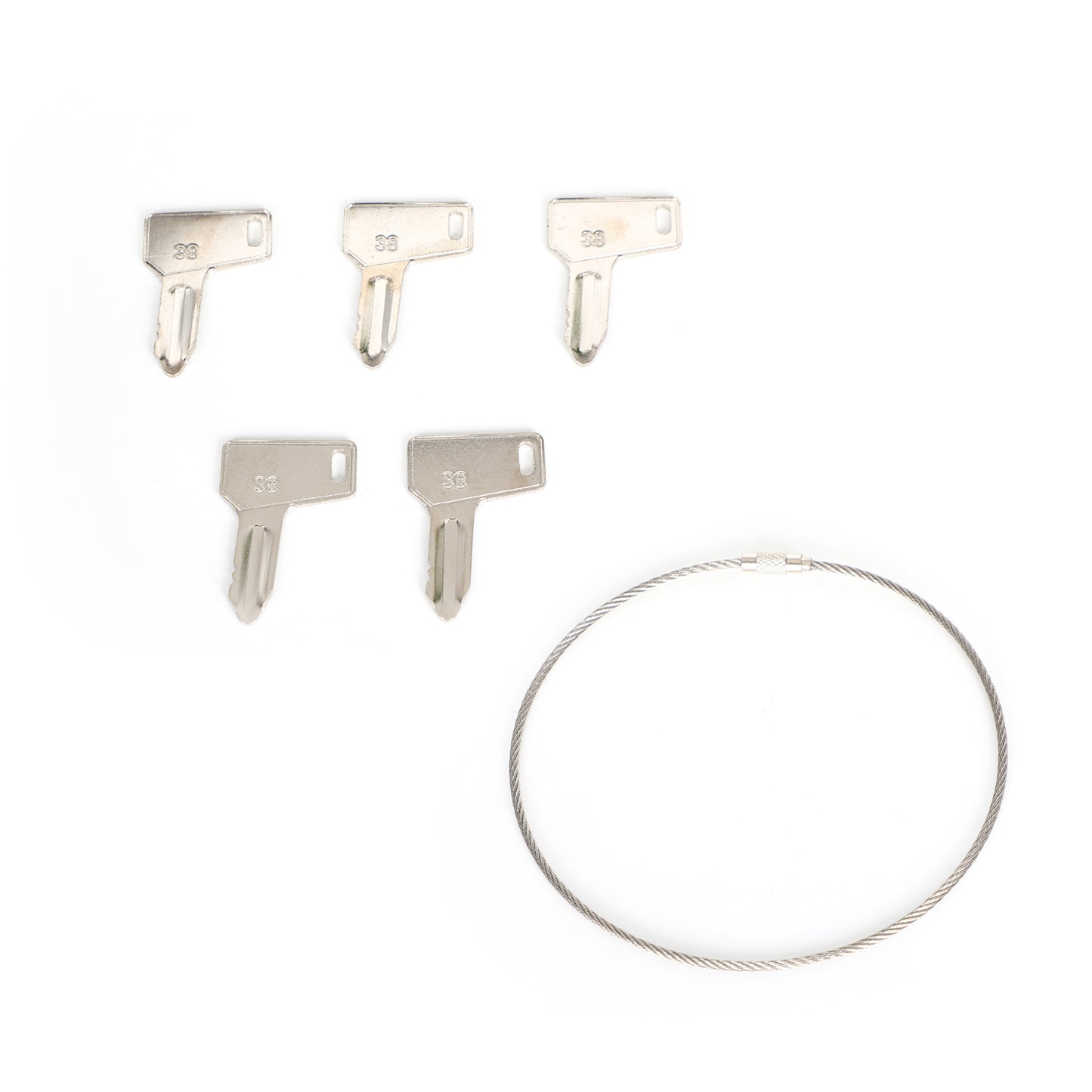 5Pcs For Yanmar Takeuchi Keys Heavy Equipment Tractor Keys UE