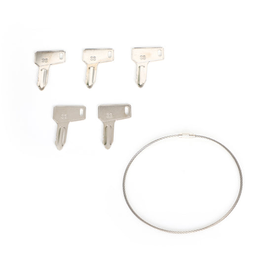 5Pcs For Yanmar Takeuchi Keys Heavy Equipment Tractor Keys UE