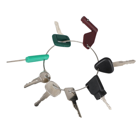 For Volvo Heavy Construction Equipment Ignition 8 Keys Set With Laser Cut Key US