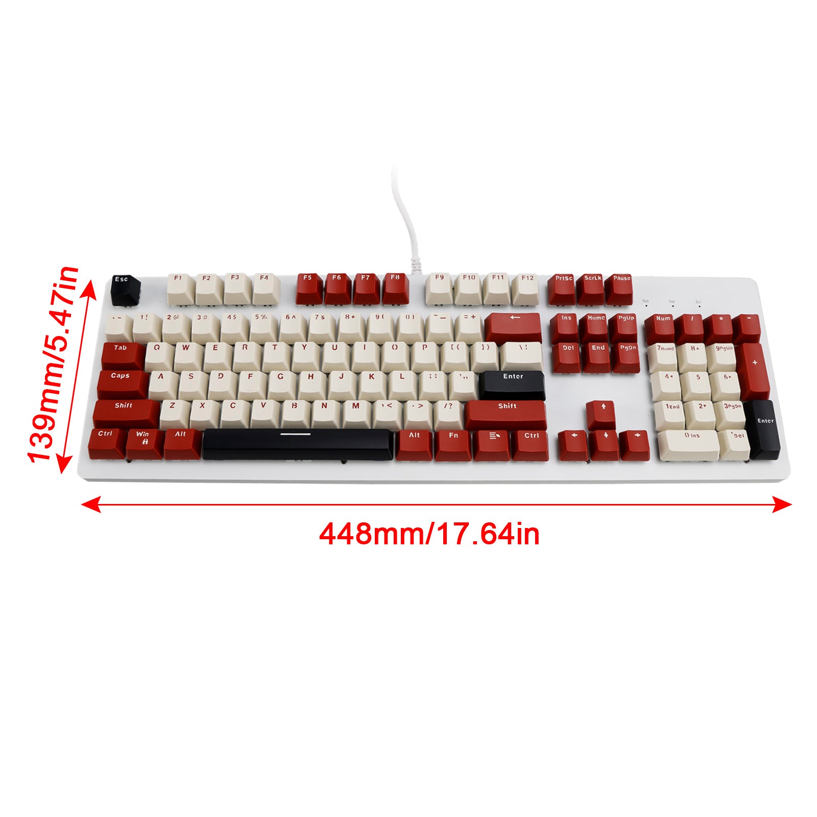 104Key Wired Mechanical Linear Switch Gaming Keyboard Hot-Swappable Customizable