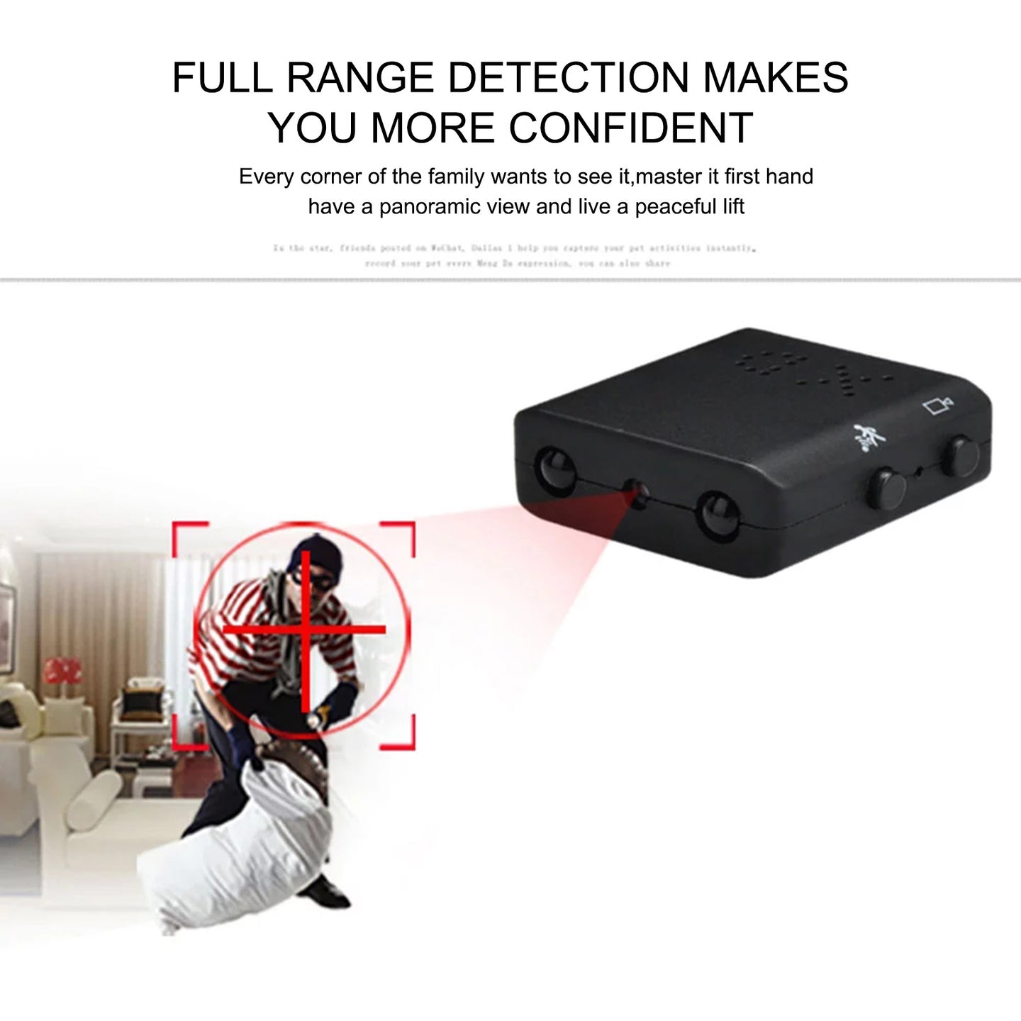 HD 1080P Mini Camera Night Vision Motion Security for Home Office