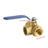 3-Way Ball Valve Female T Port Lever Handle Made Of Forged Brass