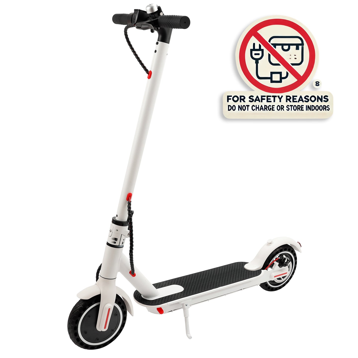 8.5" Folding Electric Scooter With app 350W 35KM Range 30km/h City Commute White (Copy)