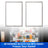 2 Pcs DA97-12522J Freezer Door Gasket for Samsung Refrigerator AP5623489 3973455