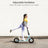 White Foldable Kick Scooter Ages 6+, Teens/Adults Max 220lb