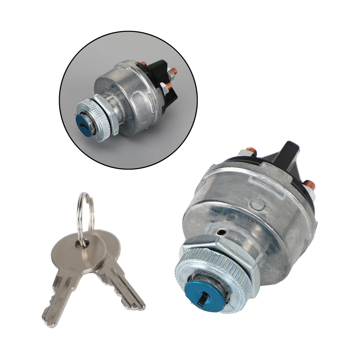 6665606 Ignition Key Switch with 2 Keys for Bobcat 453, 653, 753, 773, 863, 873, 963, MT52 Loaders
