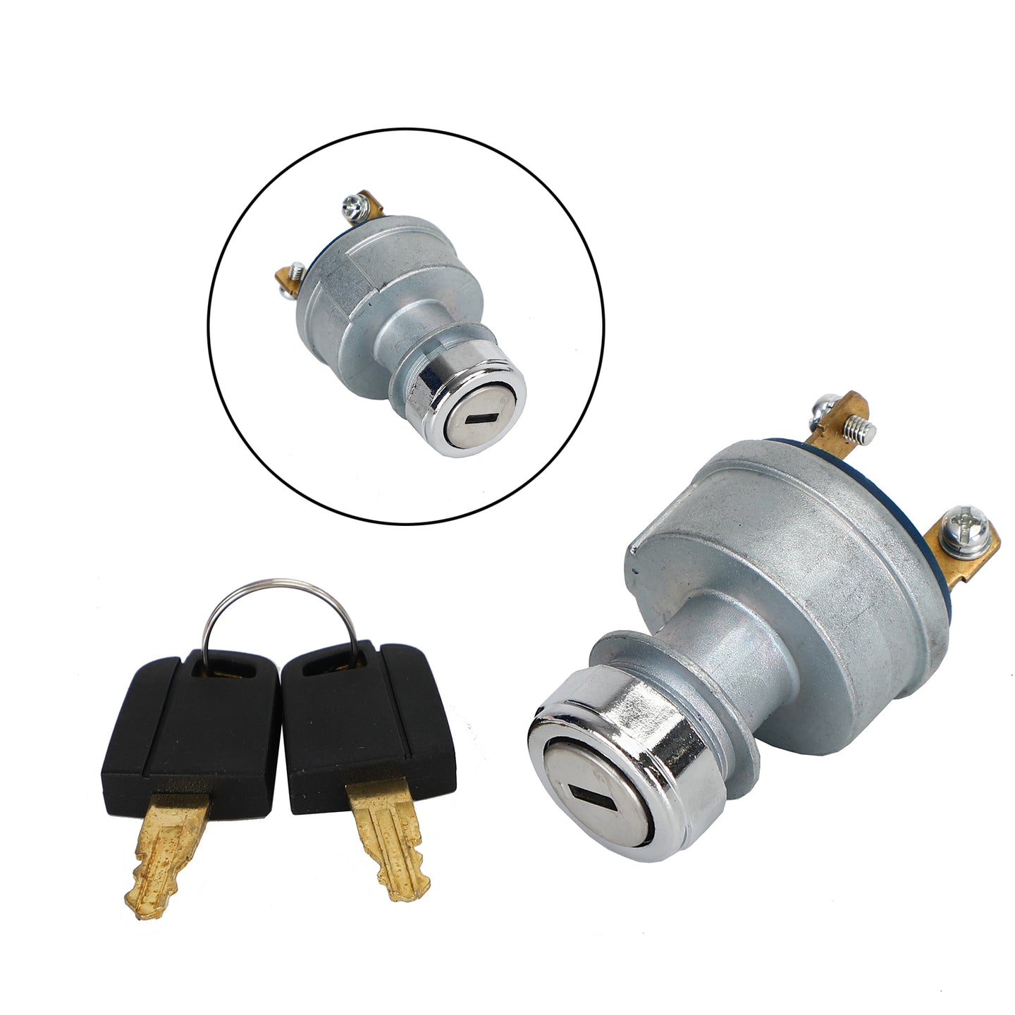 Starter Ignition Switch for Caterpillar 9G7641 – Includes 2 Keys