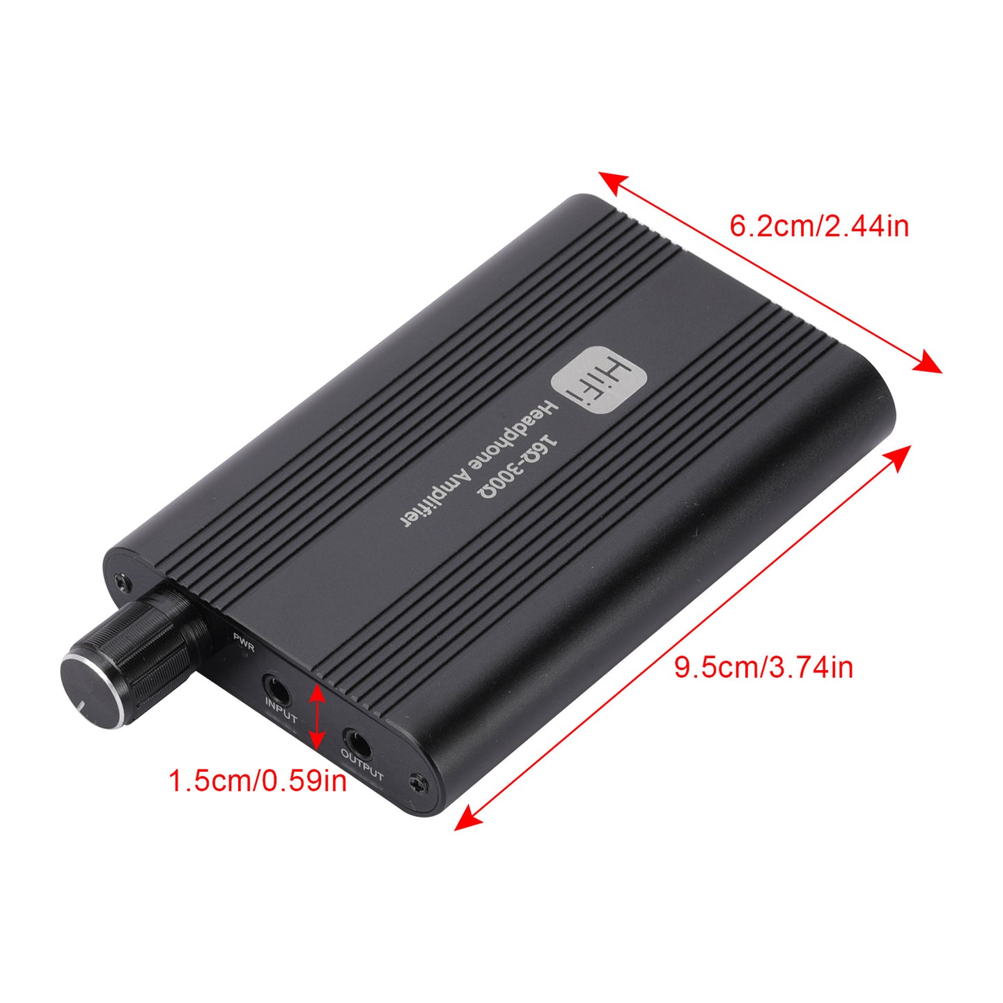HIFI Heavy Bass Headphone Amplifier Portable Headset AMP 3.5mm AUX Audio Port