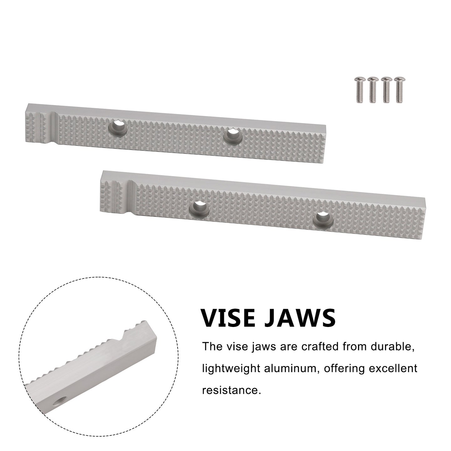 Fitting Vise Jaw for Older USA Models 6 1/2" Reversable Gray Vises for Craftsman